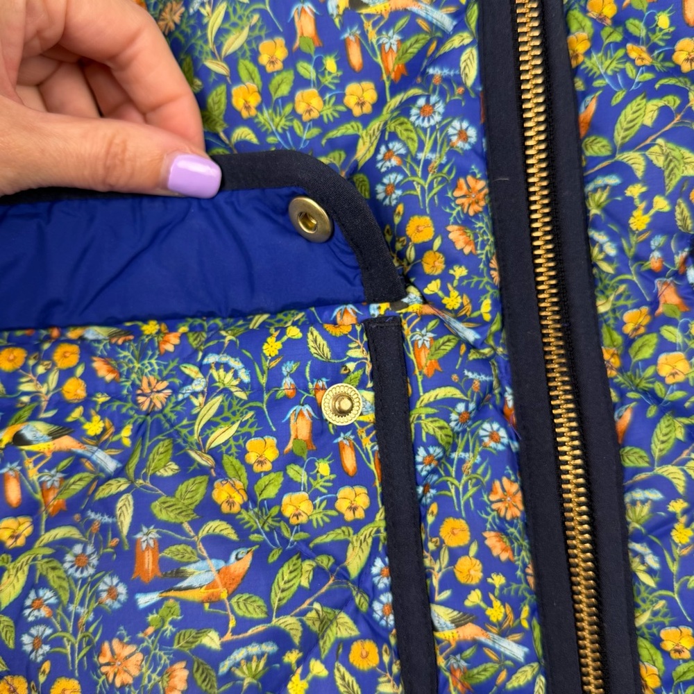 J.Crew x Liberty of London Catesby Floral Excursion Vest Quilted Puffer Small - Picture 9 of 14